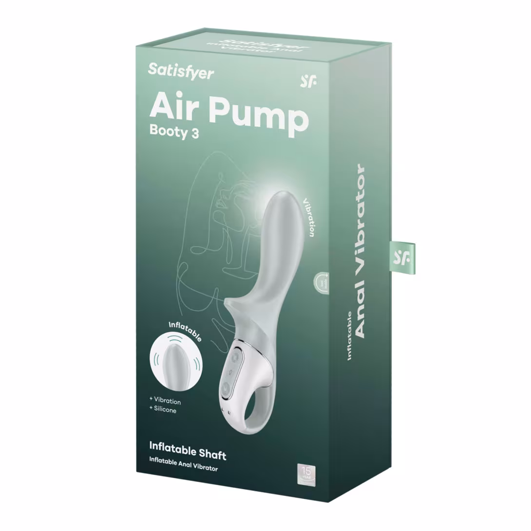 Анальний надувний вібратор Satisfyer Air Pump Booty 3, гнучкий стовбур — фото 6