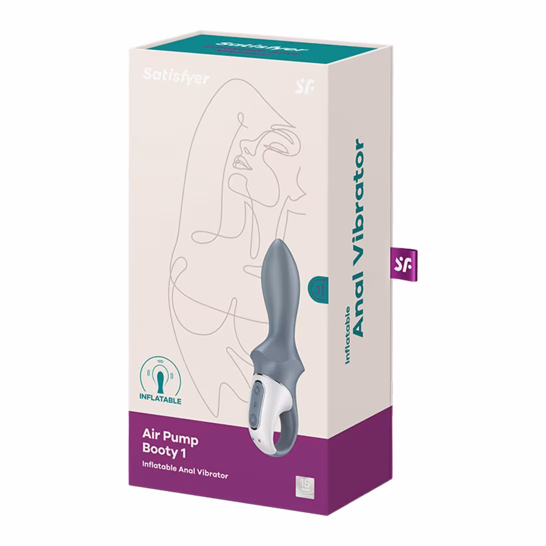 Анальний надувний вібратор Satisfyer Air Pump Booty 1, гнучкий стовбур — фото 6