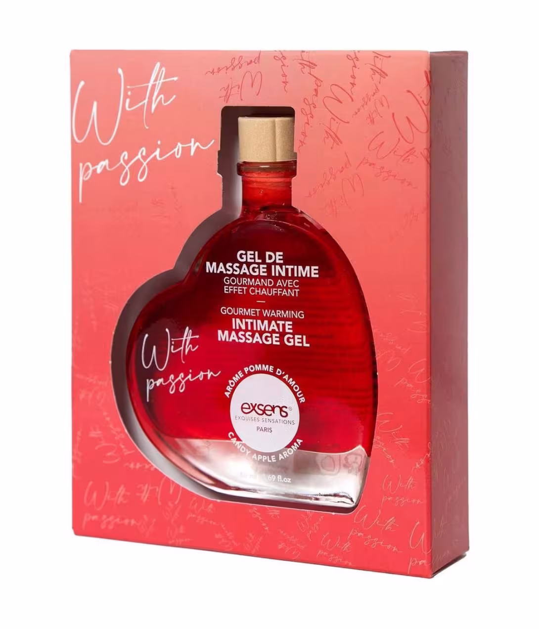 Розпродаж!!! Масажний гель EXSENS With Passion Candy Apple 50 мл (термін 04.2027)