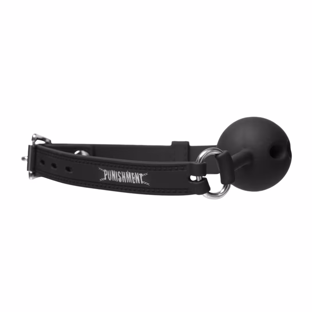 Кляп Punishment - Silicone Ball Gag - Black — фото 2