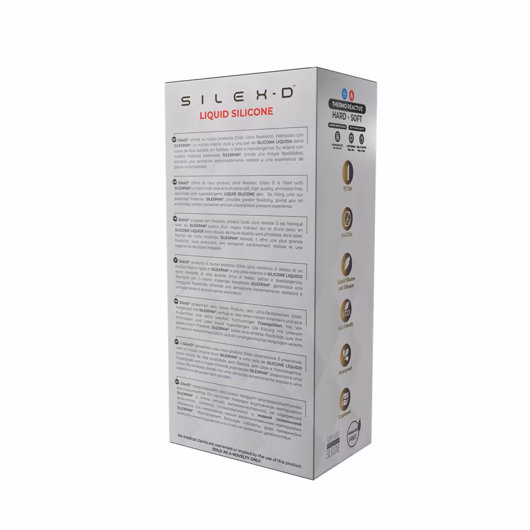 Фалоімітатор SilexD Flesh (MODEL 2 size 8in) Liquid Silicone, підходить для Apollo S та L — фото 7