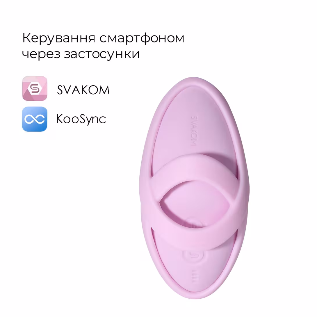 Смарт-вібратор для клітора Svakom Echo 2 Pink Lilac, підігрів до 38 °C, знімна насадка на палець — фото 2
