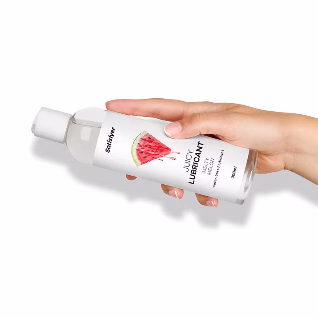 Лубрикант на водній основі Satisfyer Juicy Lubricant Melty Melon 300 мл (м'яте паковання!!!) — фото 7