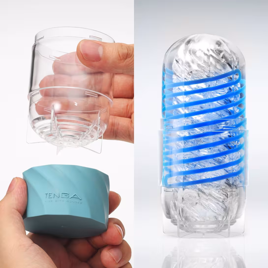 Мастурбатор Tenga Spinner DX 02 Bumps, з пружною стимулювальною спіраллю всередині, середній вплив — фото 5