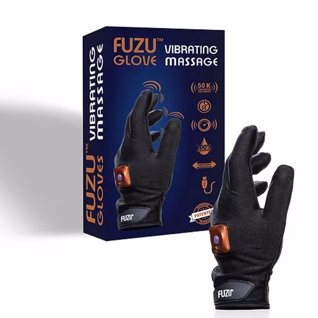 Віброрукавичка (ліва) FUZU Gloves Vibrating Massage Left Hand, 11 режимів — фото 2