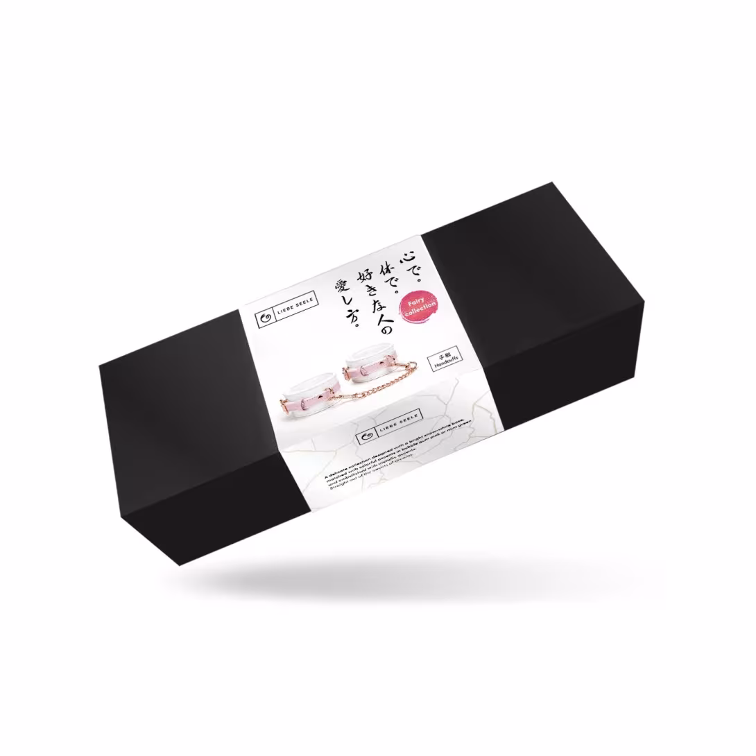 Наручники Liebe Seele White & Pink Fairy Goat Leather Hand Cuffs — фото 2