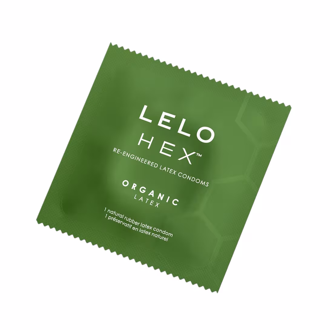 Презервативи LELO HEX Condoms Organic 3 Pack, тонкі та суперміцні — фото 3