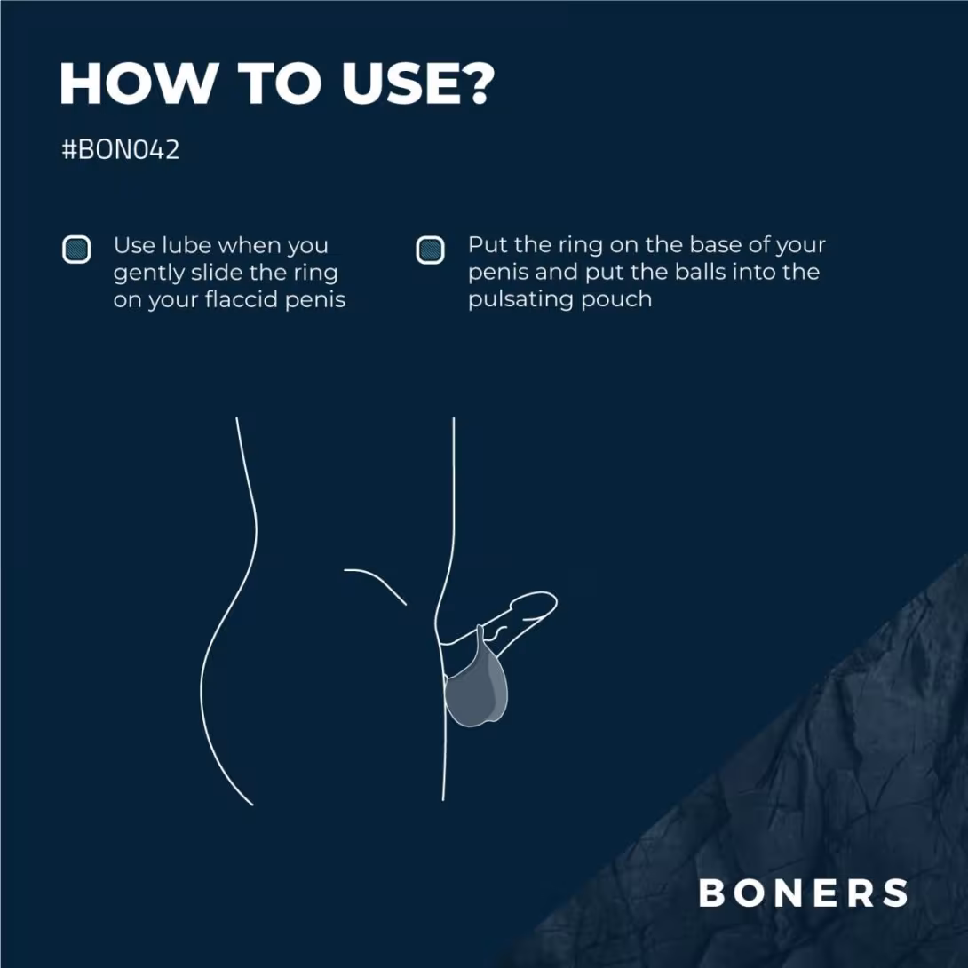 Ерекційне кільце Boners Stimulating Ball Pouch — фото 12