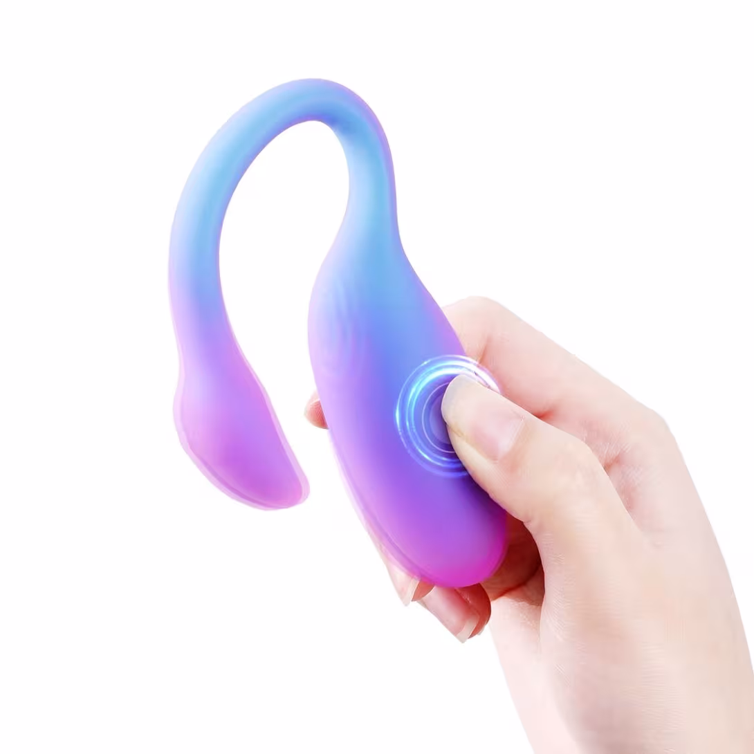 Смарт-віброяйце Magic Motion Flamingo Max Blue 2 в 1: віброяйце та тренажер Кегеля, 10 режимів — фото 3