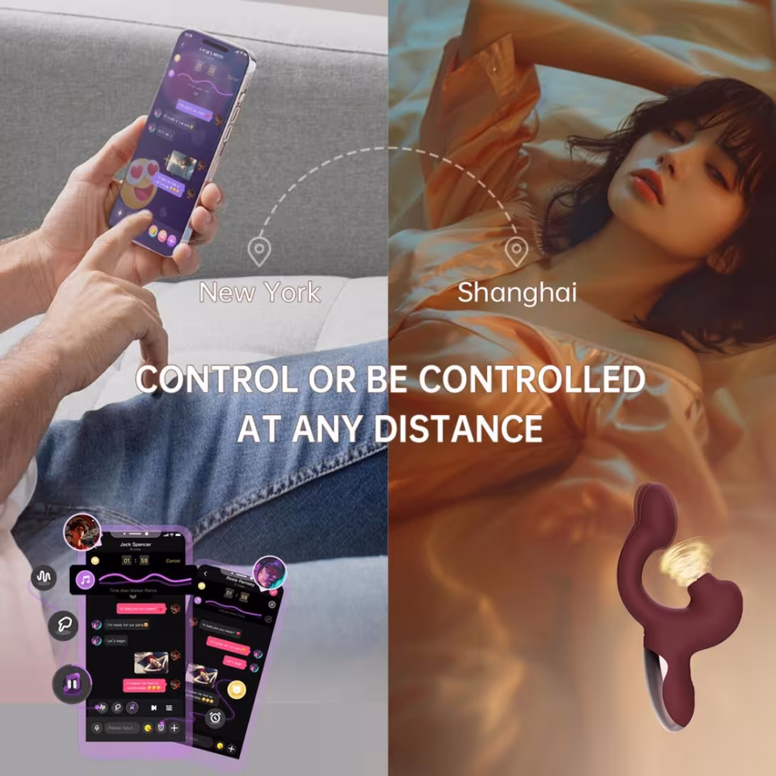 Смарт-вібратор Magic Motion Ponder Purple, подвійна стимуляція, віброяйце+язичок для клітора — фото 12