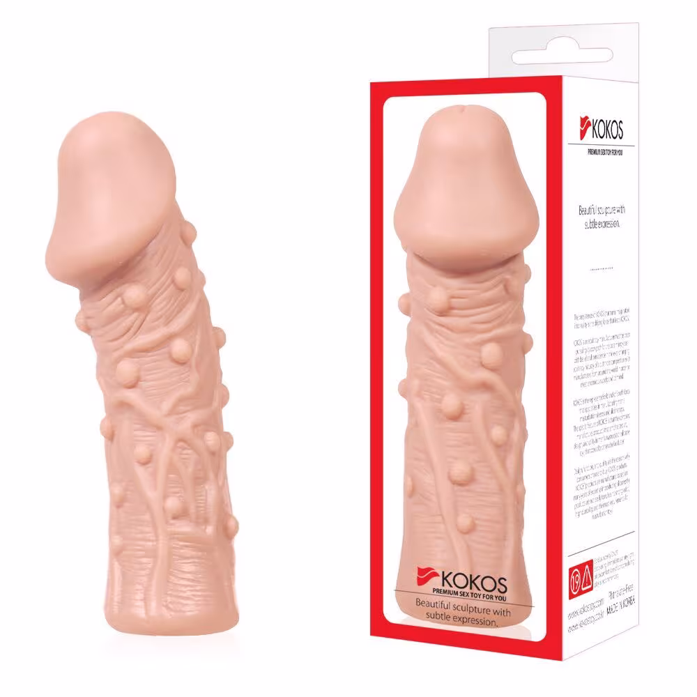 Насадка на член Kokos Extreme Sleeve ES.06 розмір S, потовщувальна, стимулюючий рельєф — фото 3