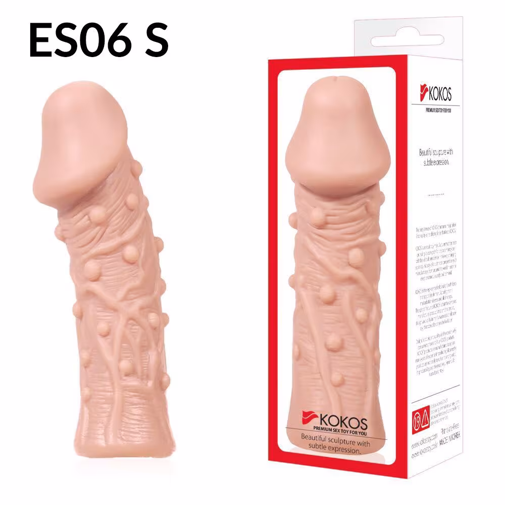 Насадка на член Kokos Extreme Sleeve ES.06 розмір S, потовщувальна, стимулюючий рельєф — фото 4