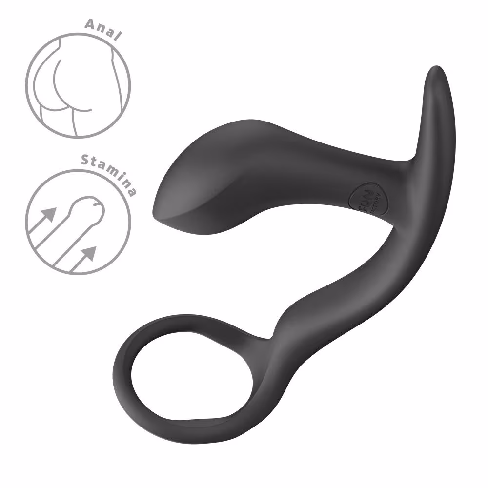 Анальна пробка з ерекційним кільцем Fun Factory BOOTIE RING Black — фото 6