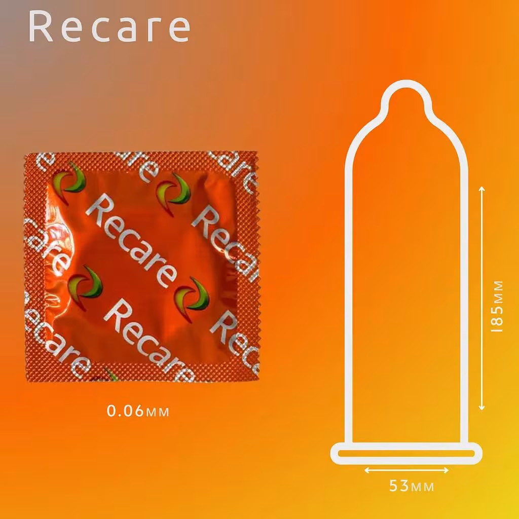 Презервативи Recare Color Fruit Flavour Condoms 3 шт, аромати: м'ята, банан, полуниця — фото 3