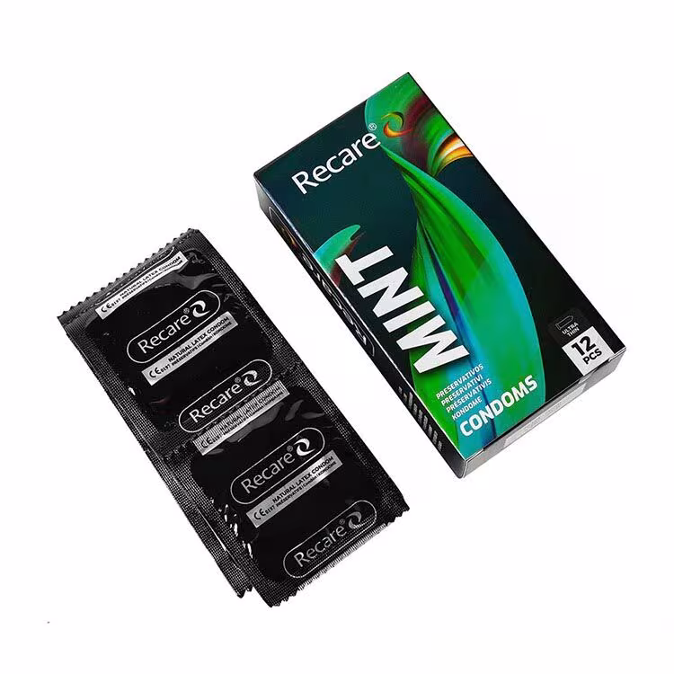 Презервативи Holographic Recare Ultra Thin Mint Condoms 12шт, ультратонкі, аромат: м'ята — фото 2