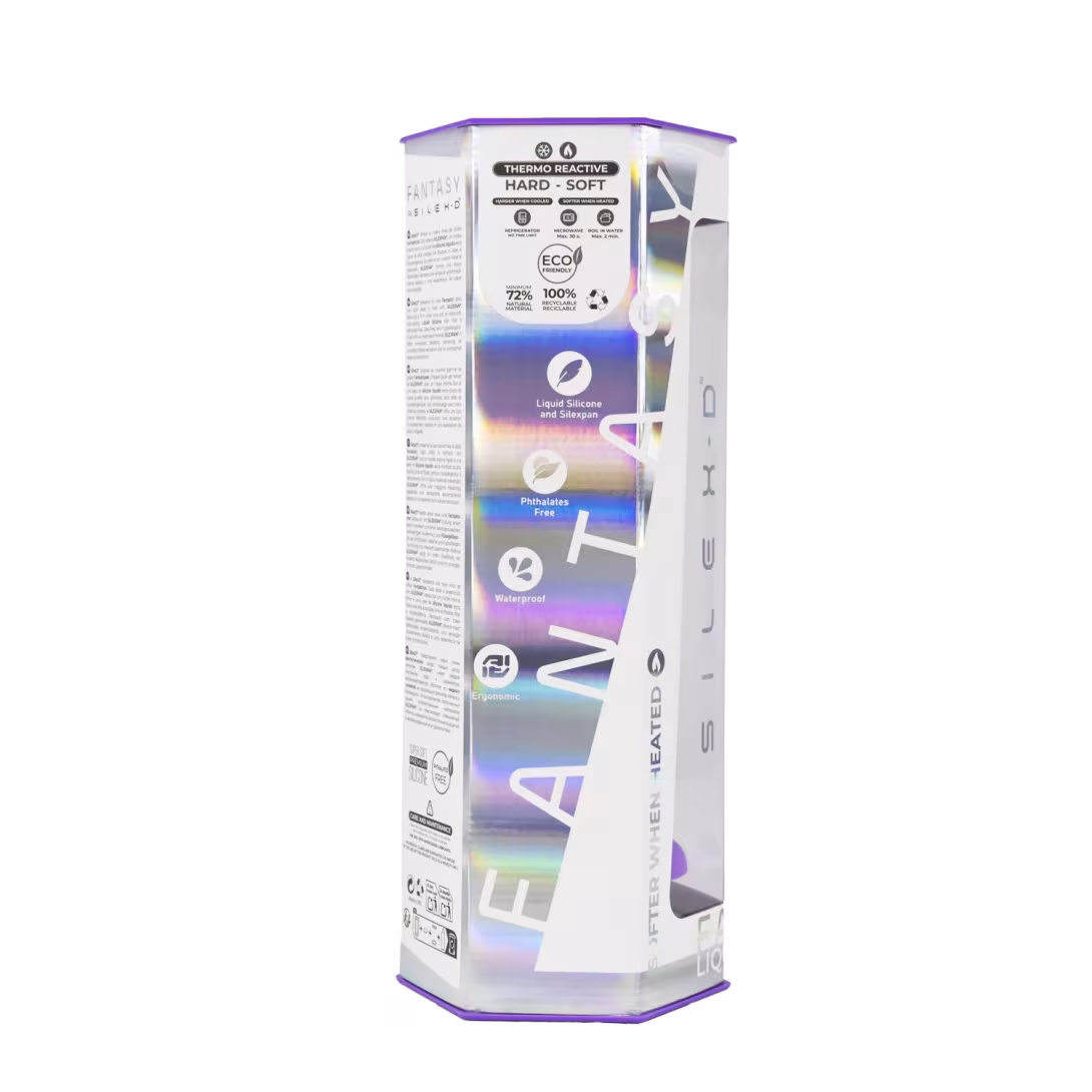 Фалоімітатор SilexD Fantasy Liquid Silicone Dreamy 7in Purple — фото 10