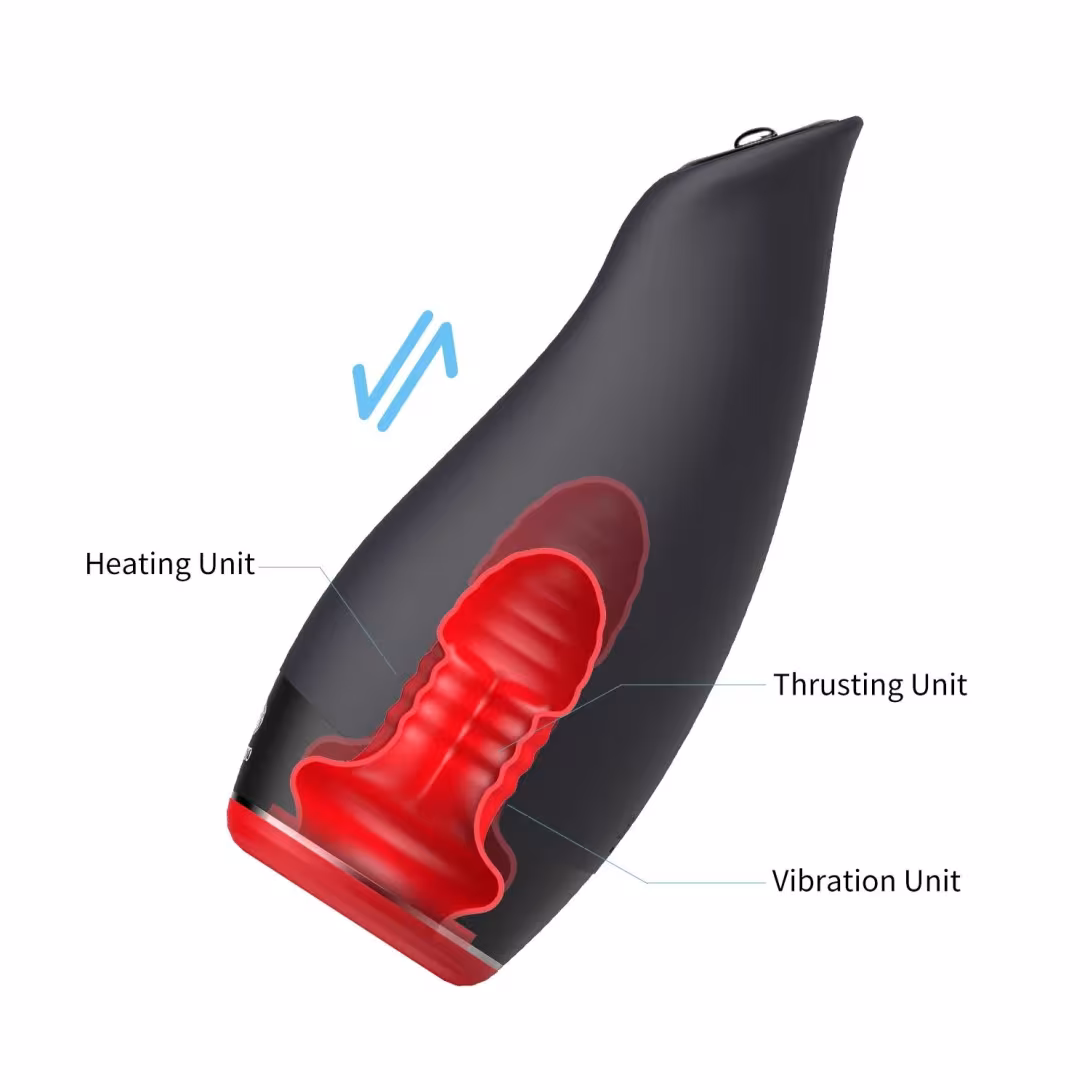 Мастурбатор Otouch Pleasure Engine, 7 режимів вібрації, 5 режимів фрикцій, підігрів, джойстик — фото 7