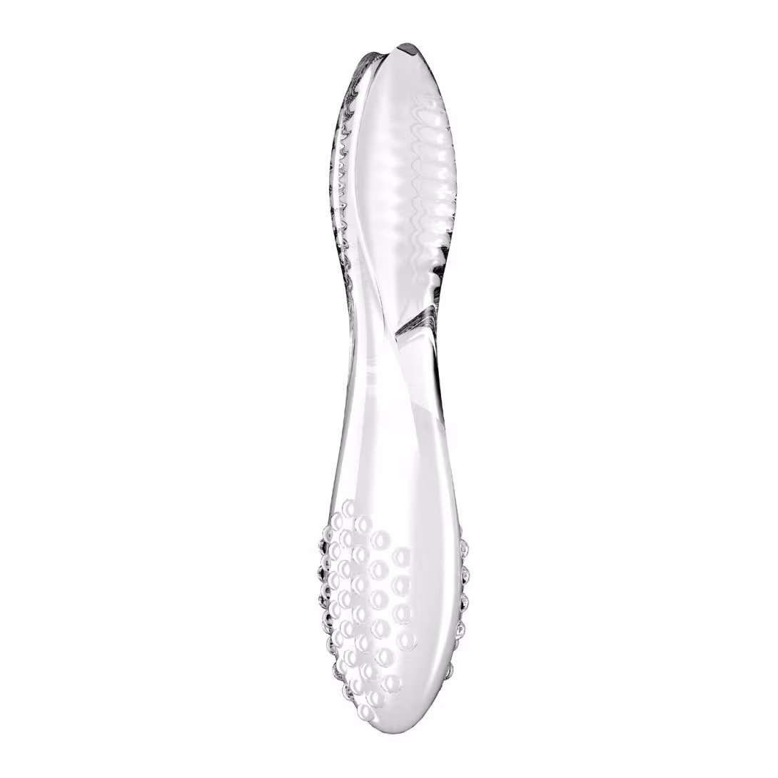 Двосторонній скляний дилдо Satisfyer Dazzling Crystal 2 Transparent — фото 2