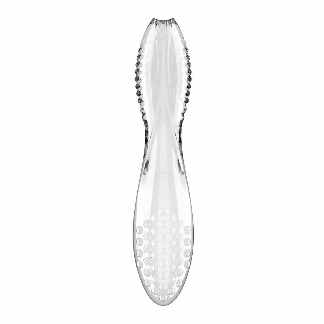 Двосторонній скляний дилдо Satisfyer Dazzling Crystal 2 Transparent — фото 4