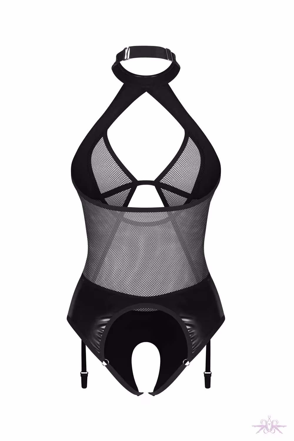 Боді Obsessive Dominna crotchless teddy S/M — фото 3