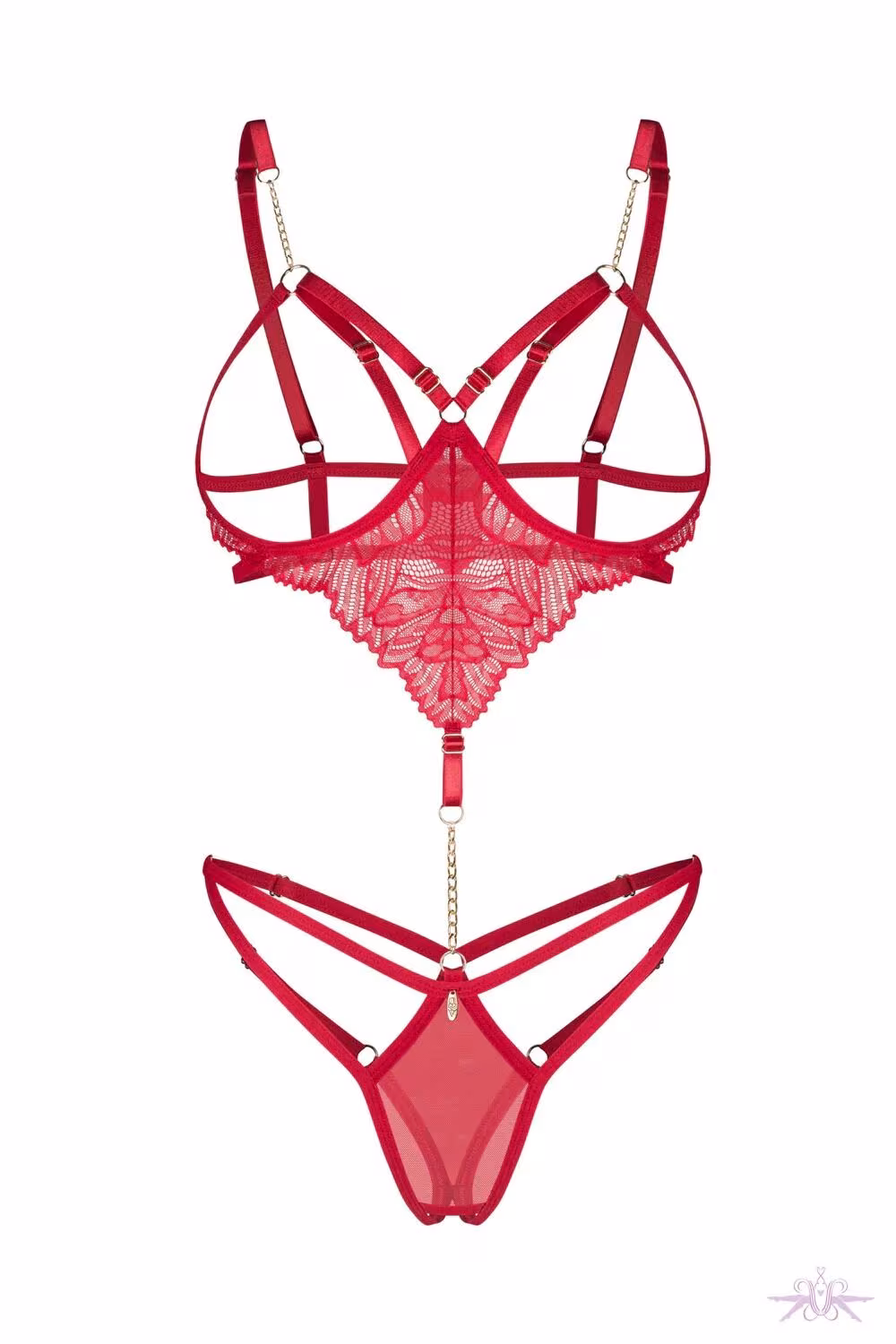 Боді Obsessive Matildea crotchless teddy S/M — фото 2