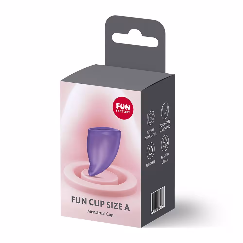 Менструальна чаша Fun Factory FUN CUP SIZE A Black Currant, багаторазова, діаметр 4 см, об’єм 20 мл — фото 5