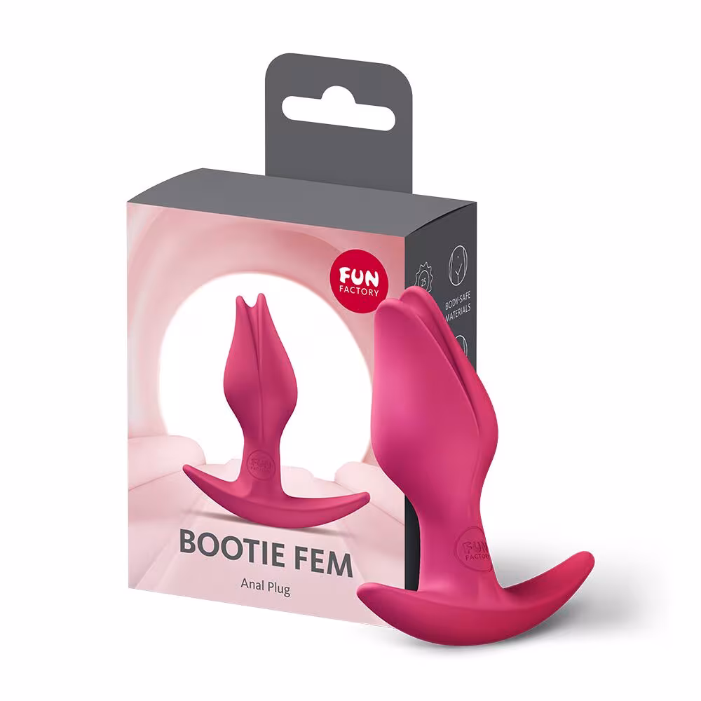 Анальна пробка Fun Factory BOOTIE FEM Raspberry, у вигляді бутона, діаметр 2,9 см, тонкий обмежувач — фото 6