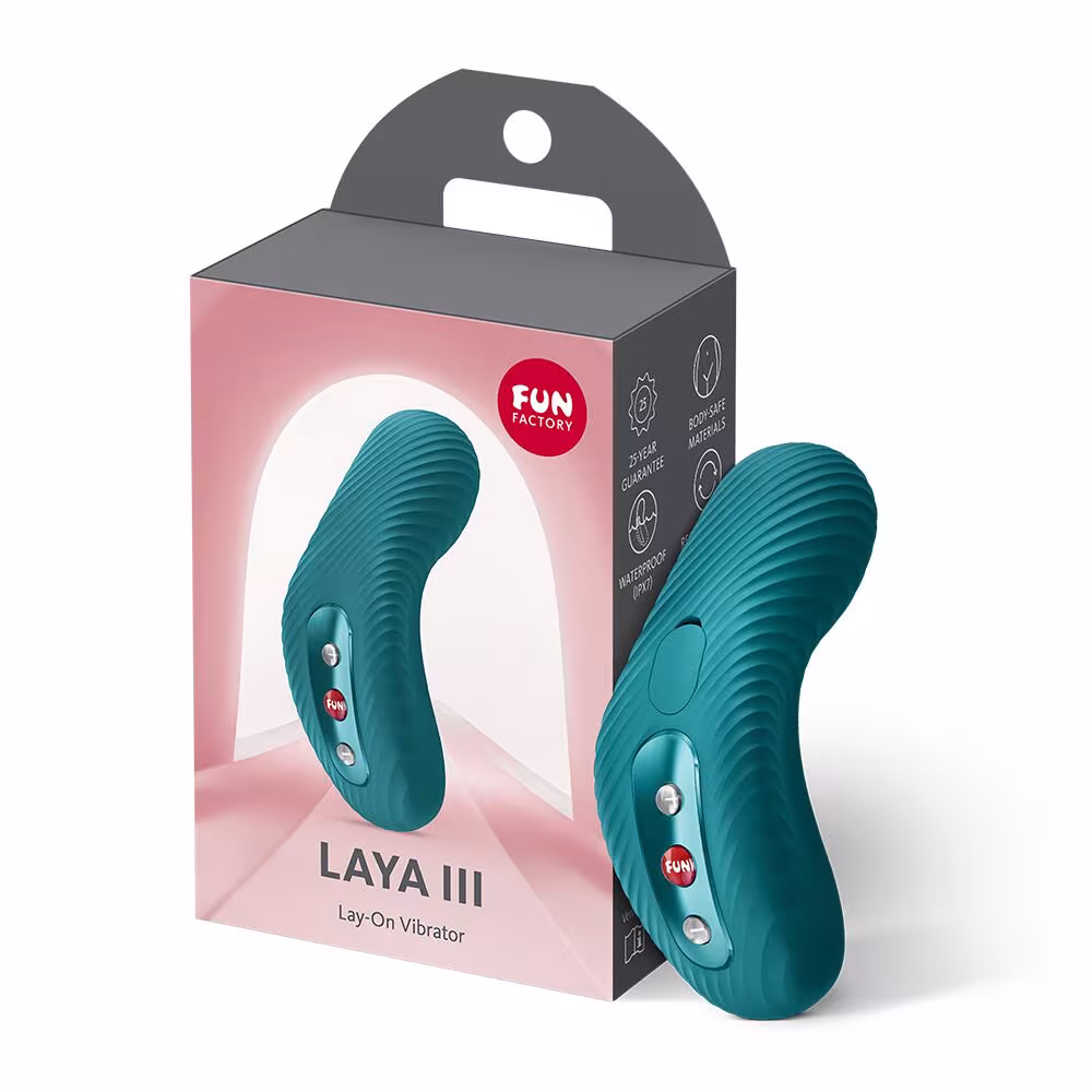 Накладний вібратор Fun Factory LAYA III Bottle Green, ефект постукування пальцем — фото 6