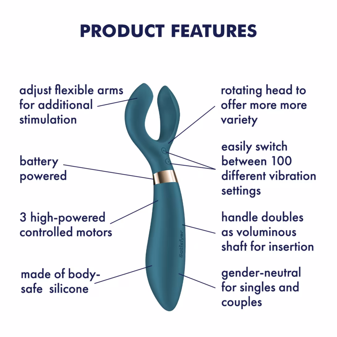 Вібратор для пар Satisfyer Endless Fun Battery Series, три мотора, багатофункціональний — фото 5