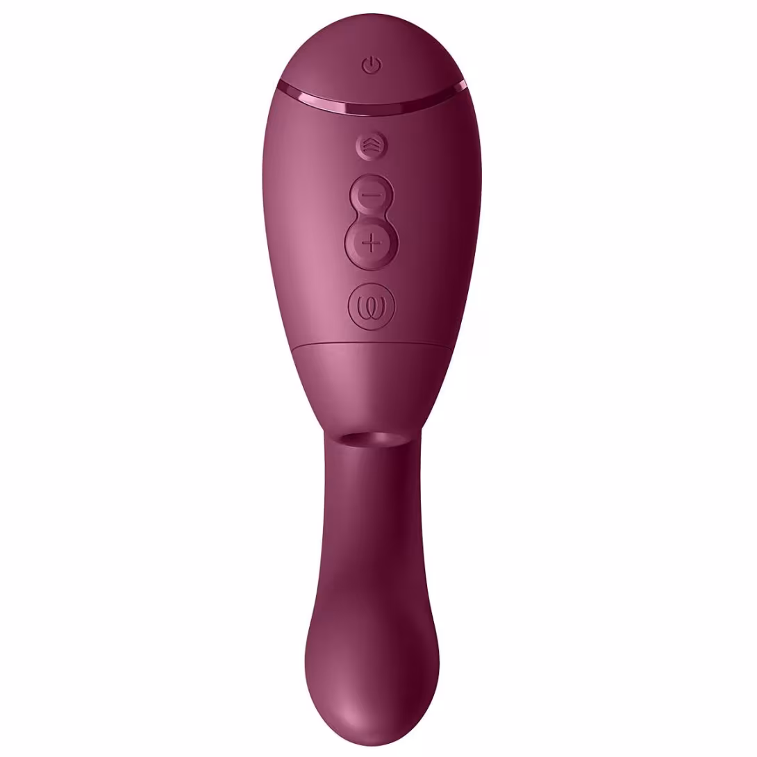 Подвійний вакуумний кліторальний стимулятор з вібрацією Womanizer Next Duo - Dusky Pink — фото 7