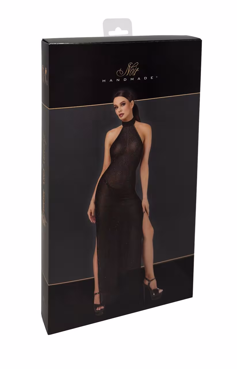 Сукня Noir Handmade F372 Onyx Twin-slit Long dress S — фото 8