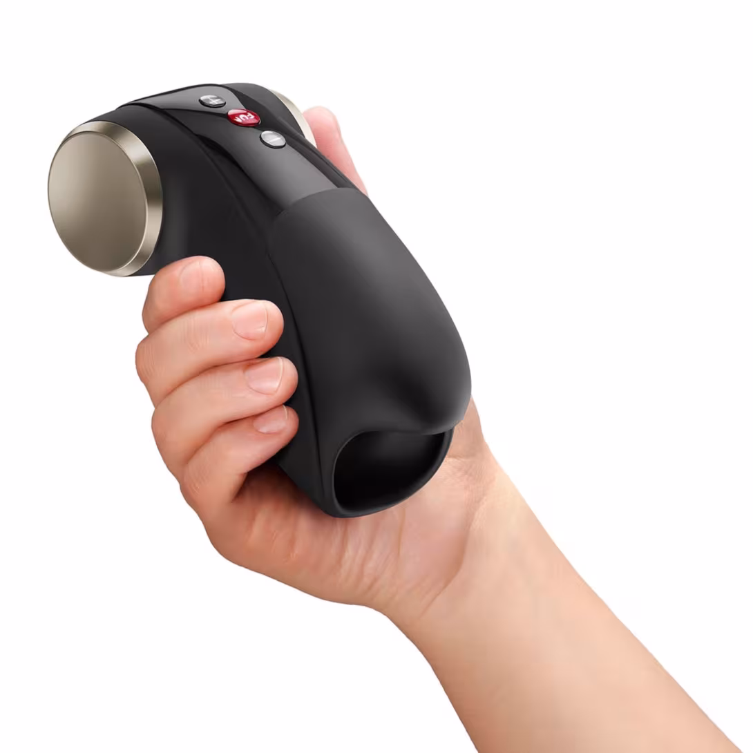 Мастурбатор для головки пеніса Fun Factory COBRA LIBRE II Black, 2 мотори, гра без рук — фото 5