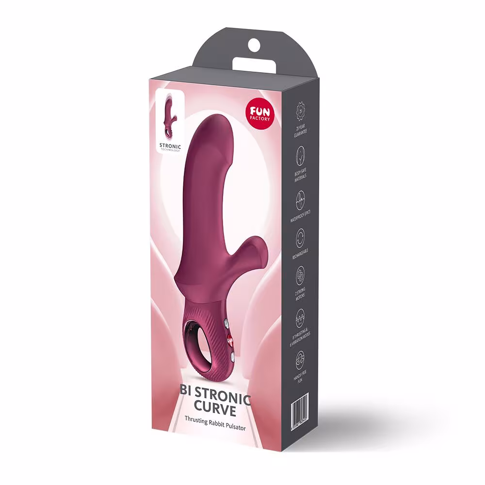 Пульсатор Fun Factory Bi Stronic Curve Wine Red — фото 10