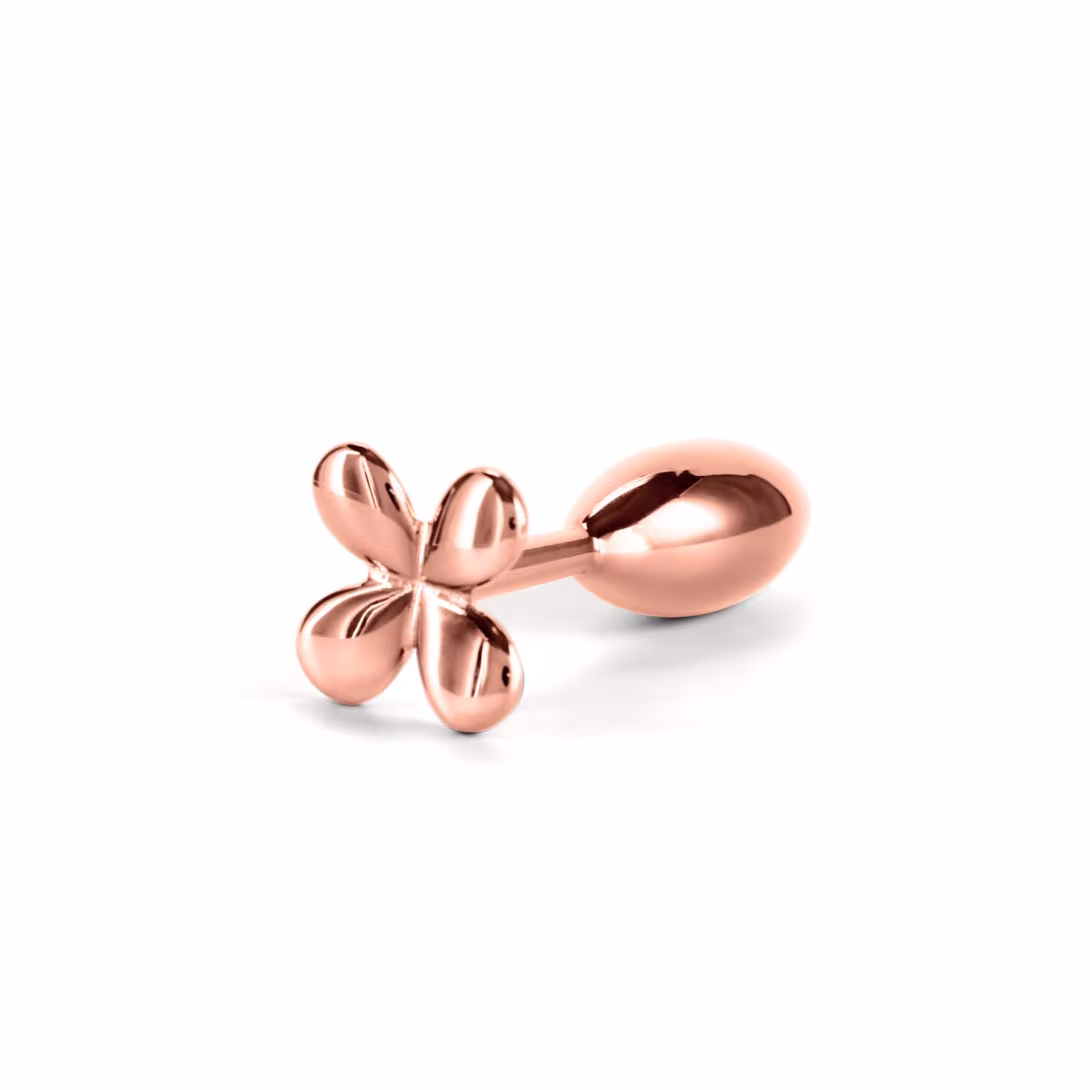 Анальна пробка NS Novelties Rear Assets - Clover - Rose Gold — фото 2
