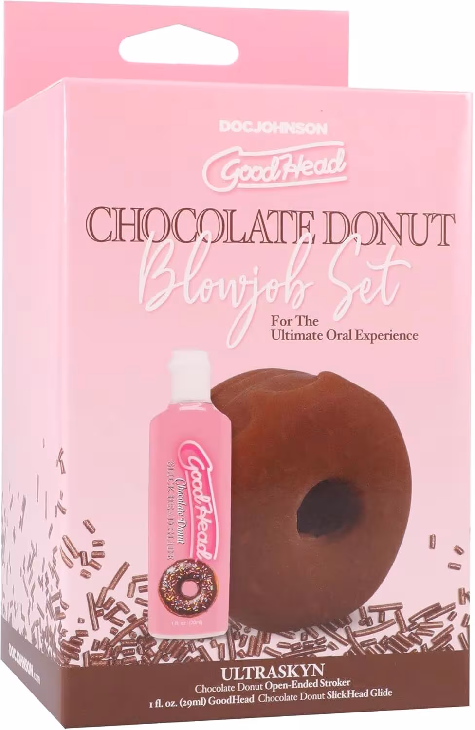 Набір для мінету Doc Johnson GoodHead Chocolate Donut Blowjob Set — фото 6