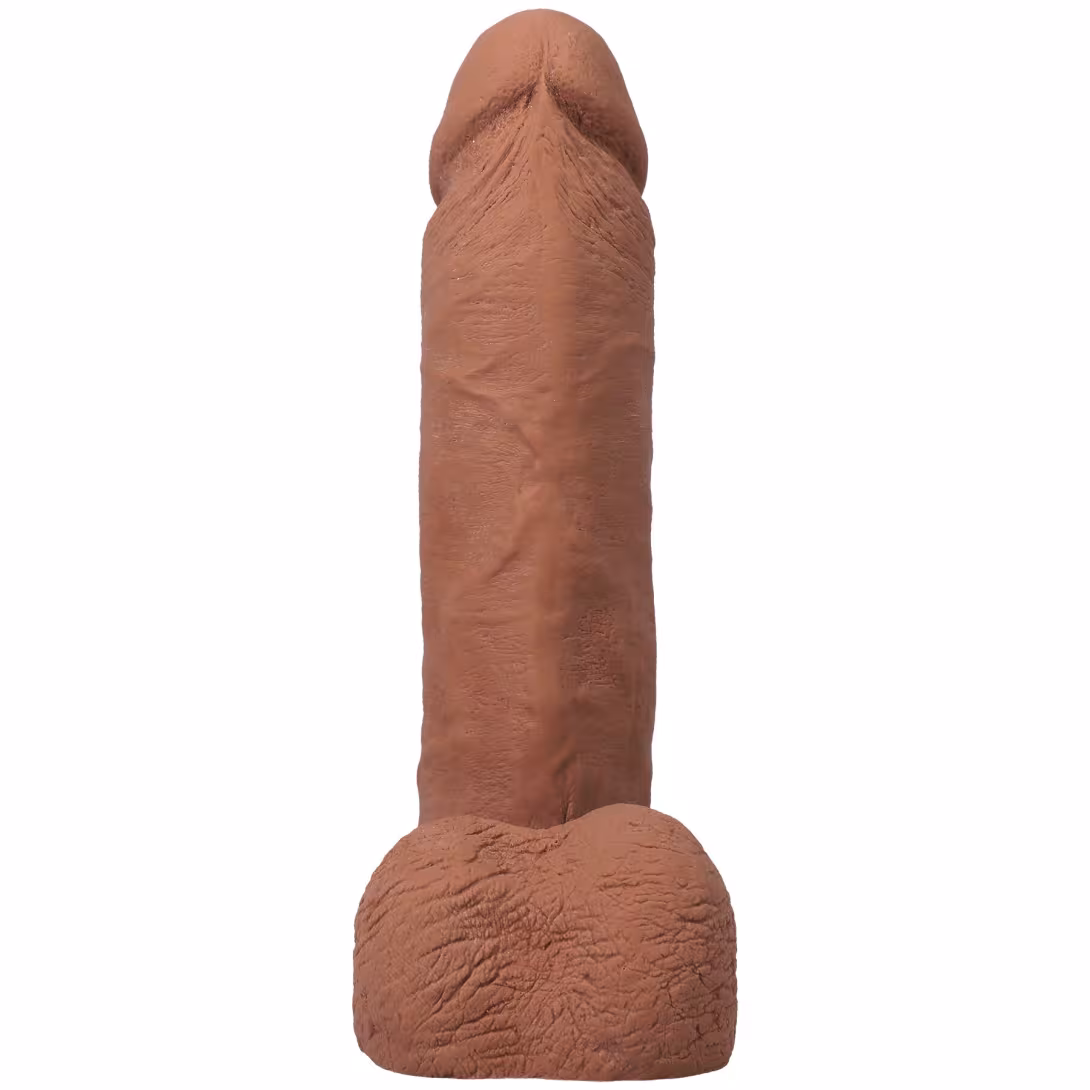Фалоімітатор Doc Johnson The Realistic Cock ULTRASKYN - 8 Inch with Balls Caramel — фото 4