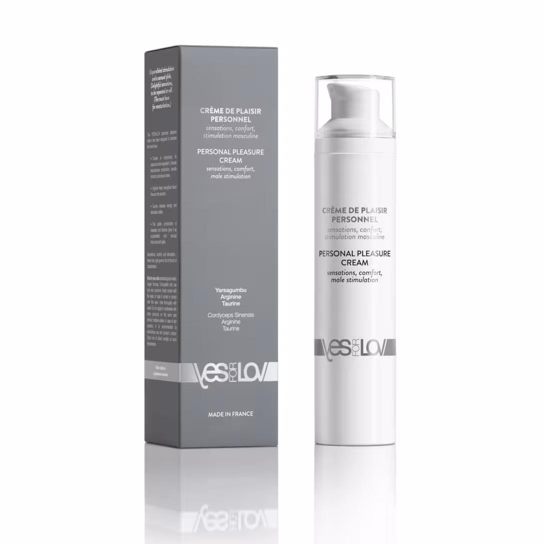 Крем для мастурбації YESforLOV PERSONAL PLEASURE CREAM 50 мл, посилює ерекцію, екстракт кордицепсу
