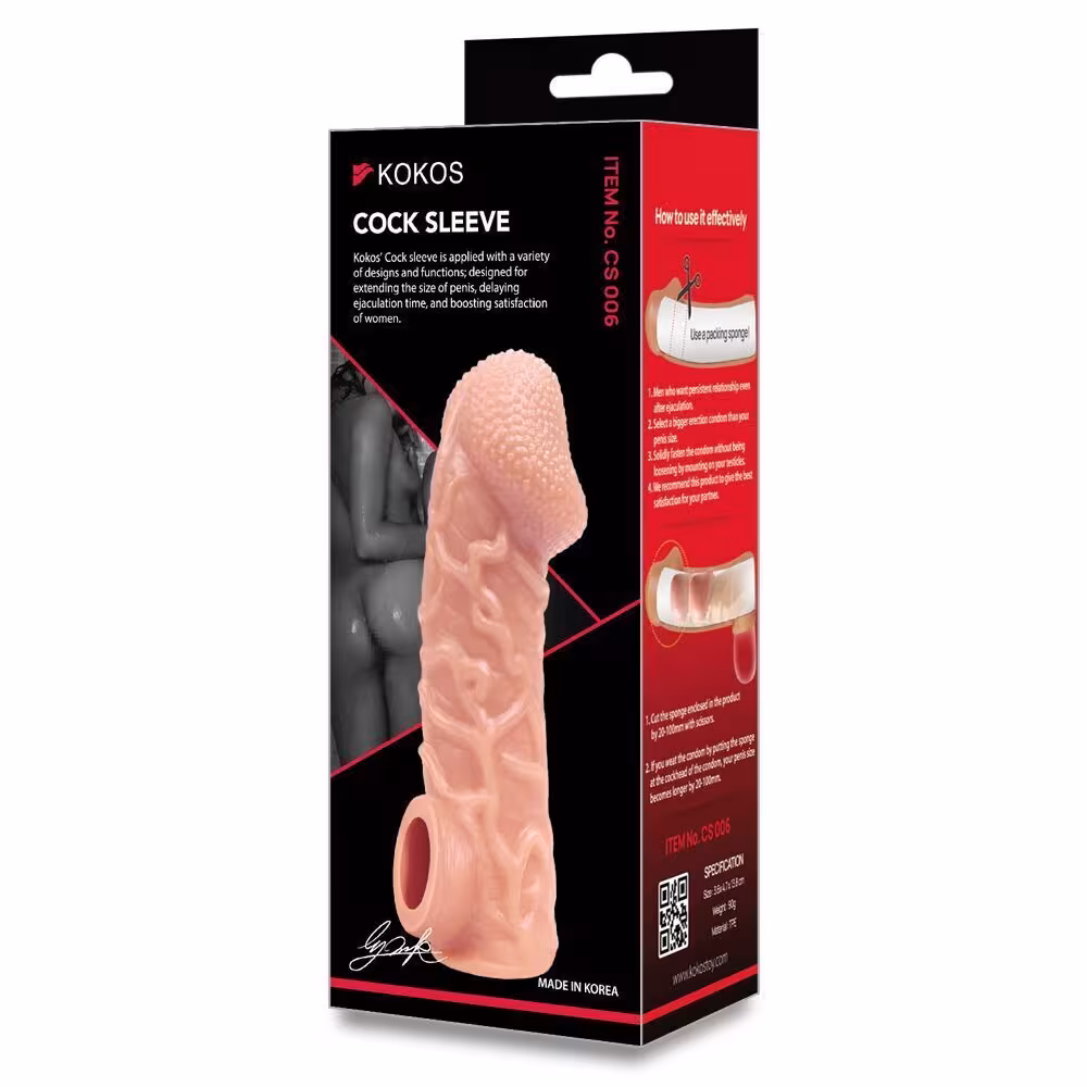 Насадка на член Kokos Cock Sleeve CS 006 S (м'яте паковання!!!) — фото 7