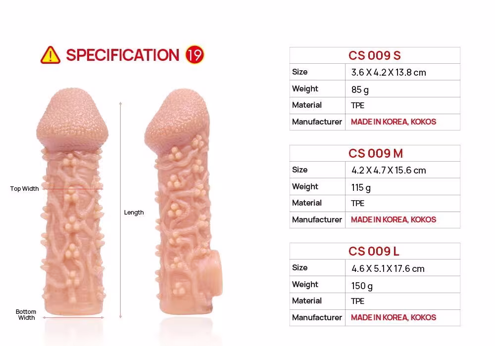 Насадка на член Kokos Cock Sleeve CS 009 S — фото 7