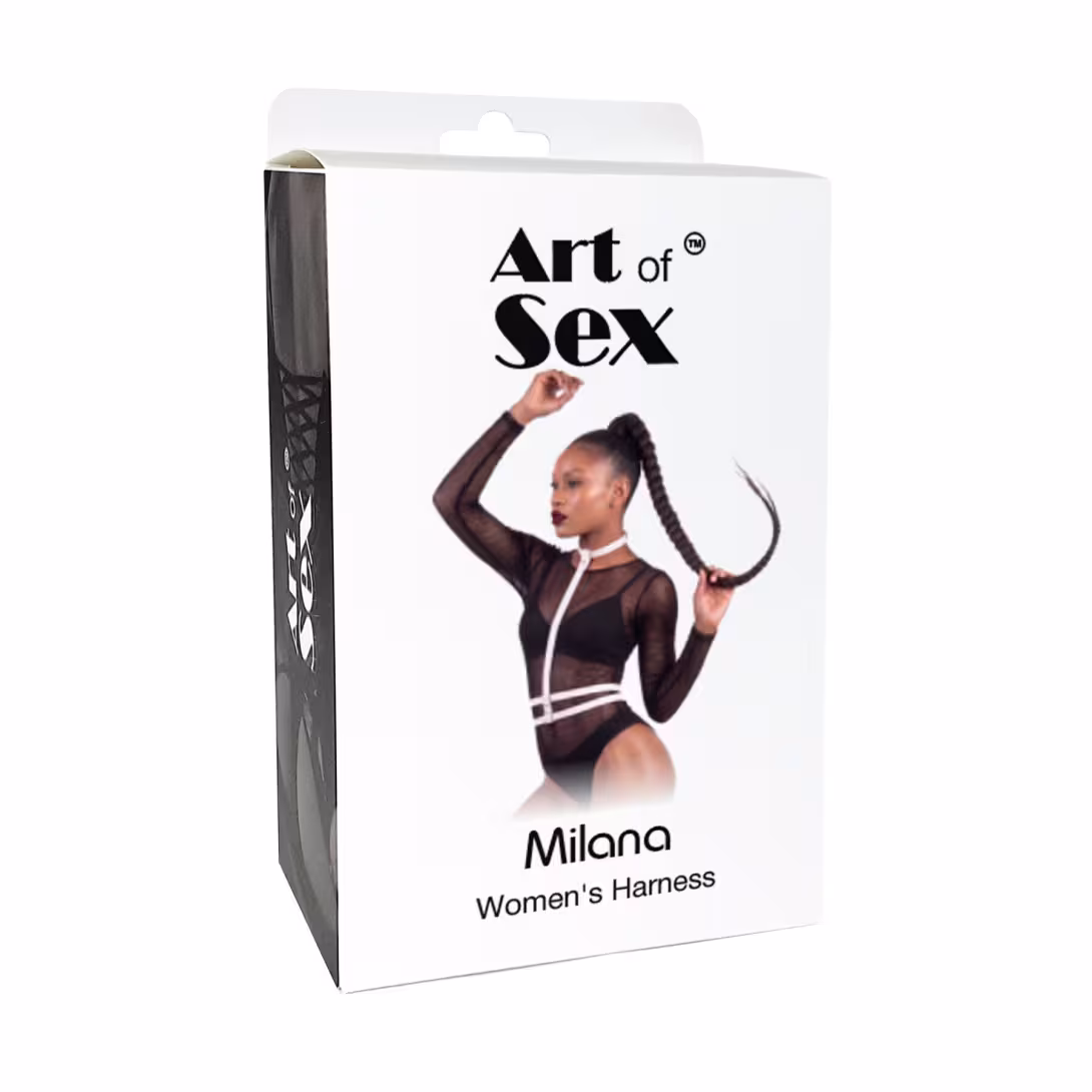 Жіноча портупея Art of Sex - Milana, екошкіра, розмір XS-2XL, колір білий — фото 4
